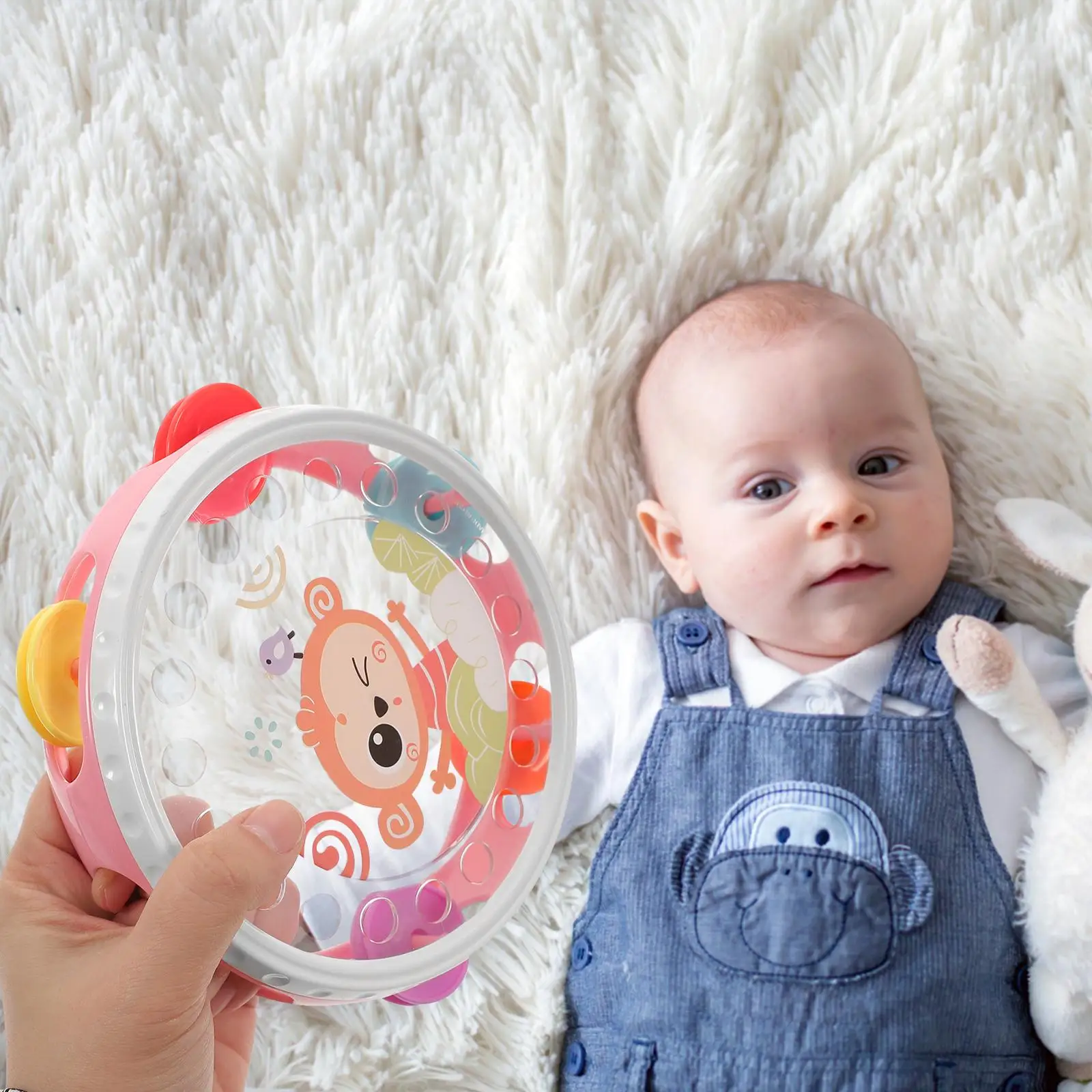 Children Clapping Tambourine Musical Percussion Baby Delicate Tambourines Instruments for Adults