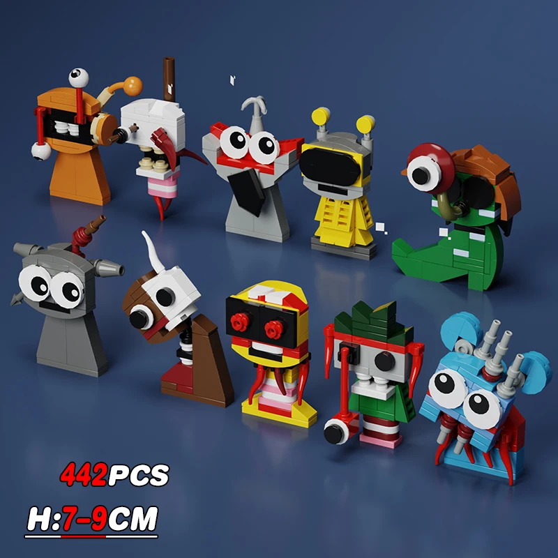 Music Game Phase 3~6.0 Sprunkie Music boxs Elf Building Blocks Set