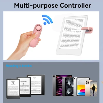 RF Remote Control Page Turner Auto Clicker Extenders Remote Trigger Hands Free Camera Shutter for Kindle Paperwhite eReaders 3