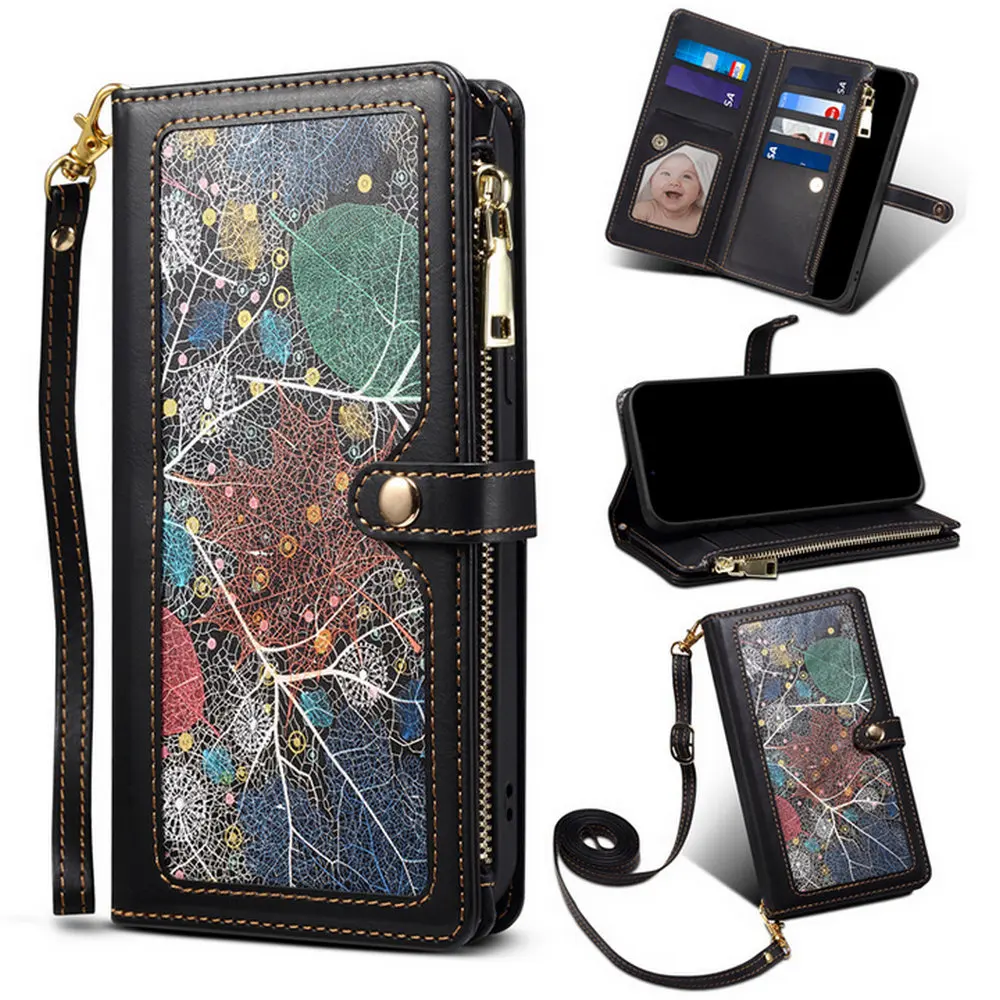 

For Huawei Honor 9X Premium Flip Case RFID Zipper Leather Card Book Cover For Huawei Honor 9X Wallet Funda Honor 9X Pro X 9 Etui