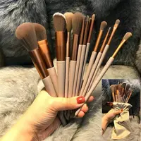 Ensemble de pinceaux de maquillage pour femme, fard à barrage, fond de teint, poudre cosmétique, mélange de blush, outil de maquillage de beauté, lot de 13 pièces 3