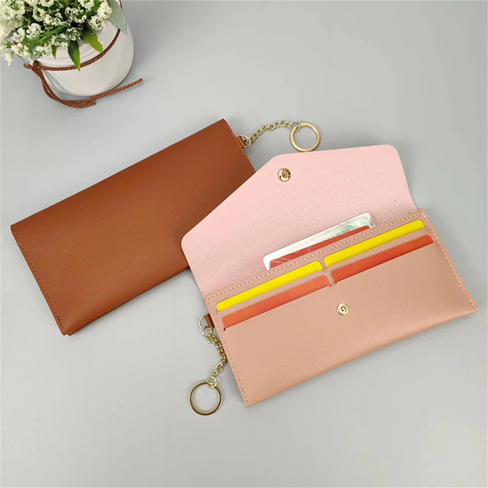 Women Wallet Female Long Purse Trend Slim PU Leather Multi-Card Pocket Credit Card Holder Ladies Hasp Clutch Money Pouch Handbag 3