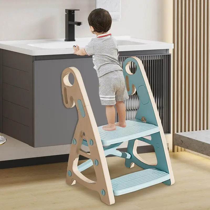 Taburete antideslizante para niños, alfombrilla de inodoro, reposapiés,  silla escalonada para bebés, escalera, taburete de plástico, taburete  escalonado para bebés, lavabo - AliExpress