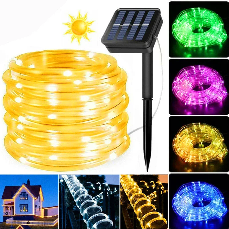 Description Picture 2 of itemLED Solar Lights Outdoor Waterproof Garden Christmas Decoration Party Camping Halloween Lights LED Rope Lights