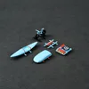 CM 1/64  Model Car Plastic Roof Accessories Toys Travel off-road Series with 1:64 Scale Bicycle, Kayak Model Kit (Without Cars) 4