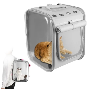 Pet Cat Carrier Backpack Portable For Small Dogs Cats Space Capsule Cage Breathable Cat Travel Outdoor Shoulder Bag Pet Supplies 1