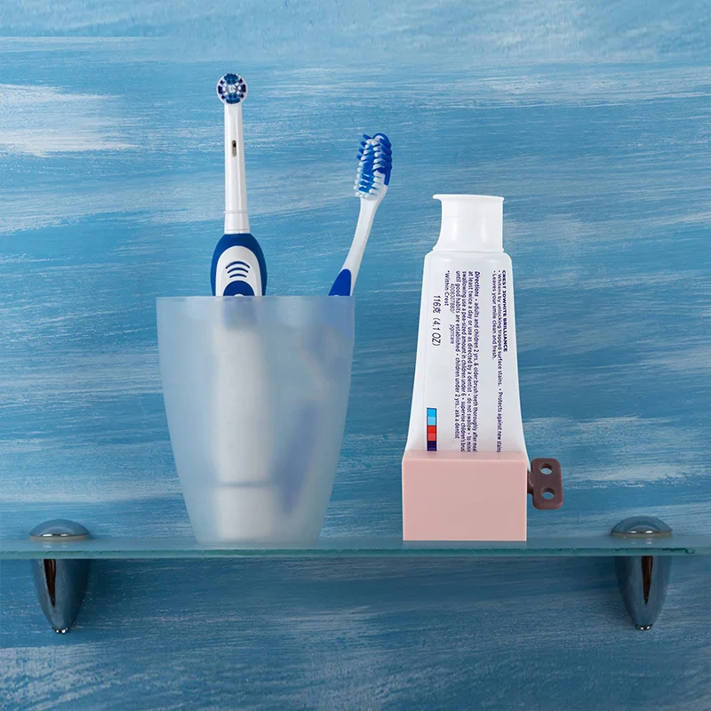 Toothpaste Squeezer 2 Pcs Toothpaste Squeezer Rollers Toothpaste Tube Wringer Multi-Purpose Squeezer Holder Stand Bathroom Organizer