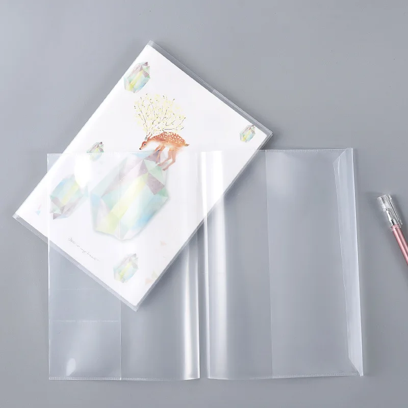 Clear Waterproof Plastic Book Covers A4 16K A5 Sizes Dirt Resistant Transparent Sleeves for Textbooks Notebooks Student Supplies - 2