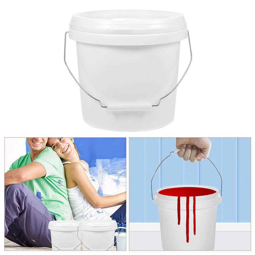 뚜껑이 달린 5l 버킷, 8L 다기능 175 갤런 컨테이너 보관 Abs 페인트 비우기