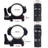Tactical 25.4mm 30mm 2 Pcs QD Diameter Hunting Sight Scope Mount Ring Level Durable And Firm Universal 20mm Picatinny Accessory 1