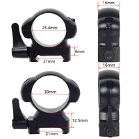 Tactical 25.4mm 30mm 2 Pcs QD Diameter Hunting Sight Scope Mount Ring Level Durable And Firm Universal 20mm Picatinny Accessory 1