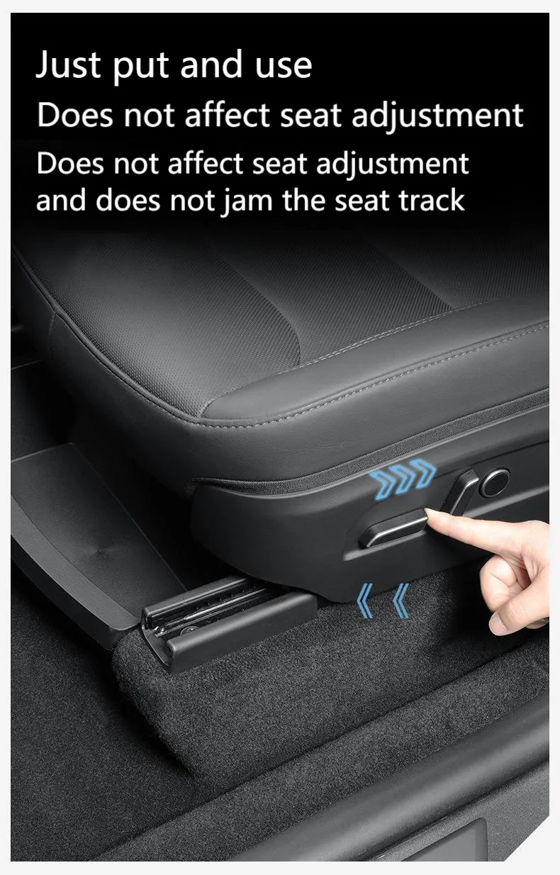 For Tesla New Model Y 2021-2025 Juniper Front Seats Under Seat Drawer TPE Stora
