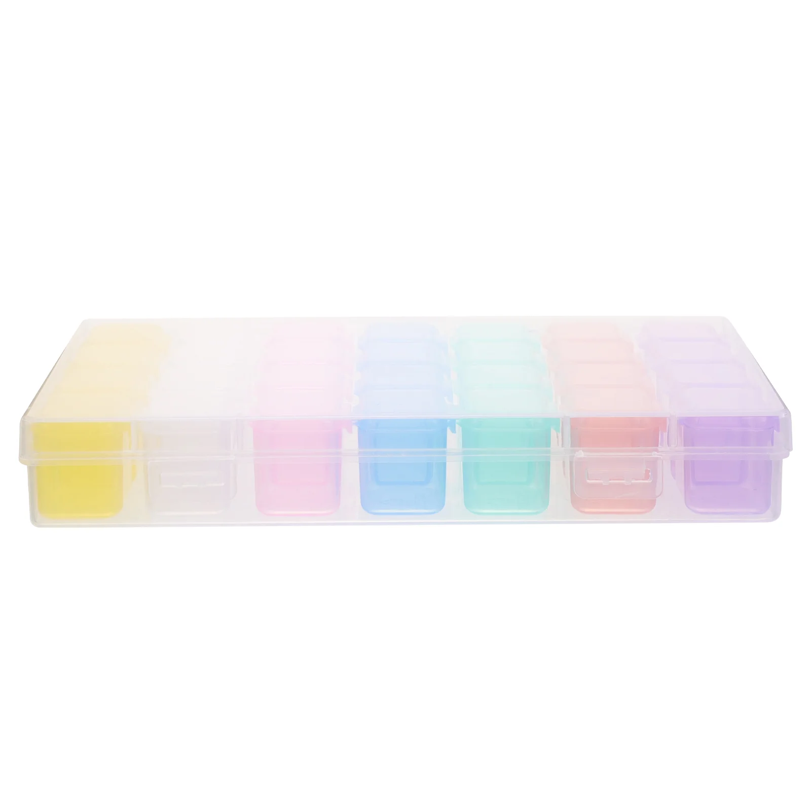 Plastic Bead Containers Necklace Organizer Stand Compartments Jewelry Storage Holder