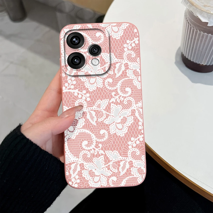 Elegant Floral Soft Silicone Lightweight Case