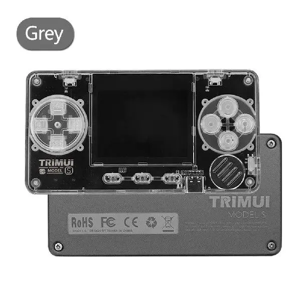 Trimui モデル S 携帯ゲーム機ミニマシン透明ボディ非常に 2