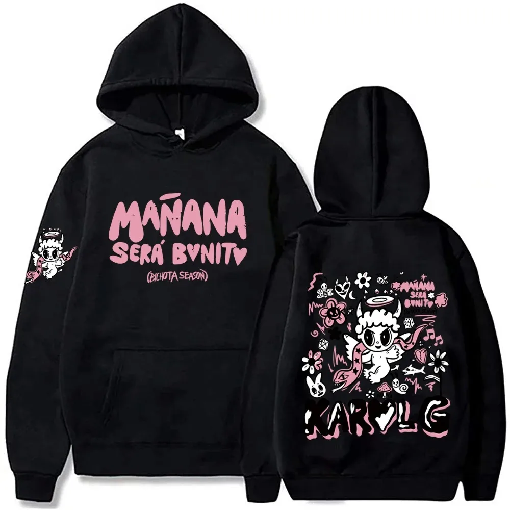 

Karol G Bichota Hoodie para homens e mulheres, Hip Hop Streetwear, Manana Sera Bonito, moletom de manga comprida, roupas unissex