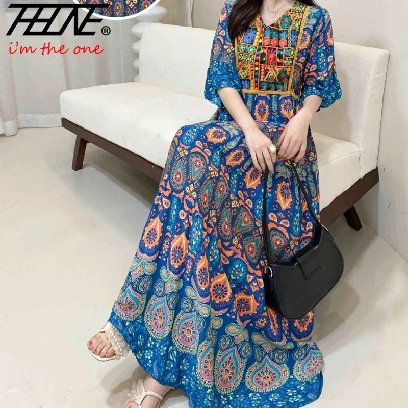 chinese dress ladies Indian Ethnic Long Dress with Heavy Ghera | Party Wear Dress