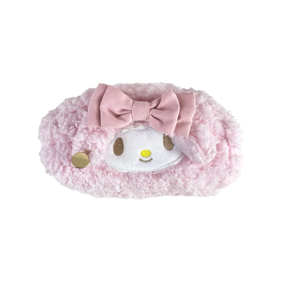 Cute bunny pencil storage bag cartoon pink school supplies pencil case large capacity stationery bag girl storage ornament