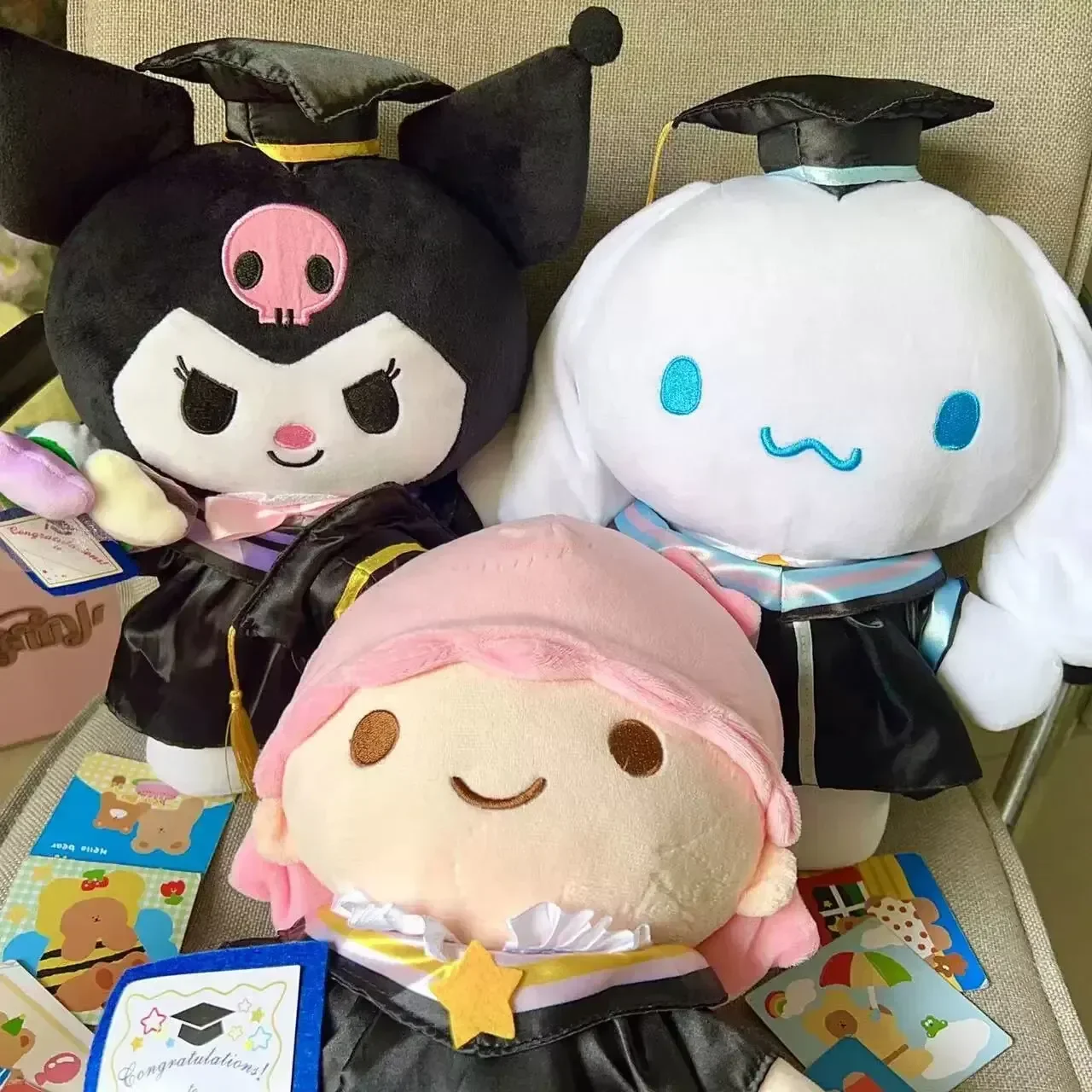 

Sanrio, Hello Kitty Kt Cinnamoroll My Melody Kuromi выпускная плюшевая игрушка Kawaii плюшевая кукла аниме мягкие набивные животные подарок для детей