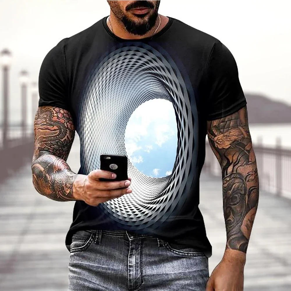 3D Sky Graphic T-Shirt 1
