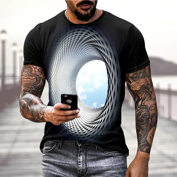 3D Sky Graphic T-Shirt 1