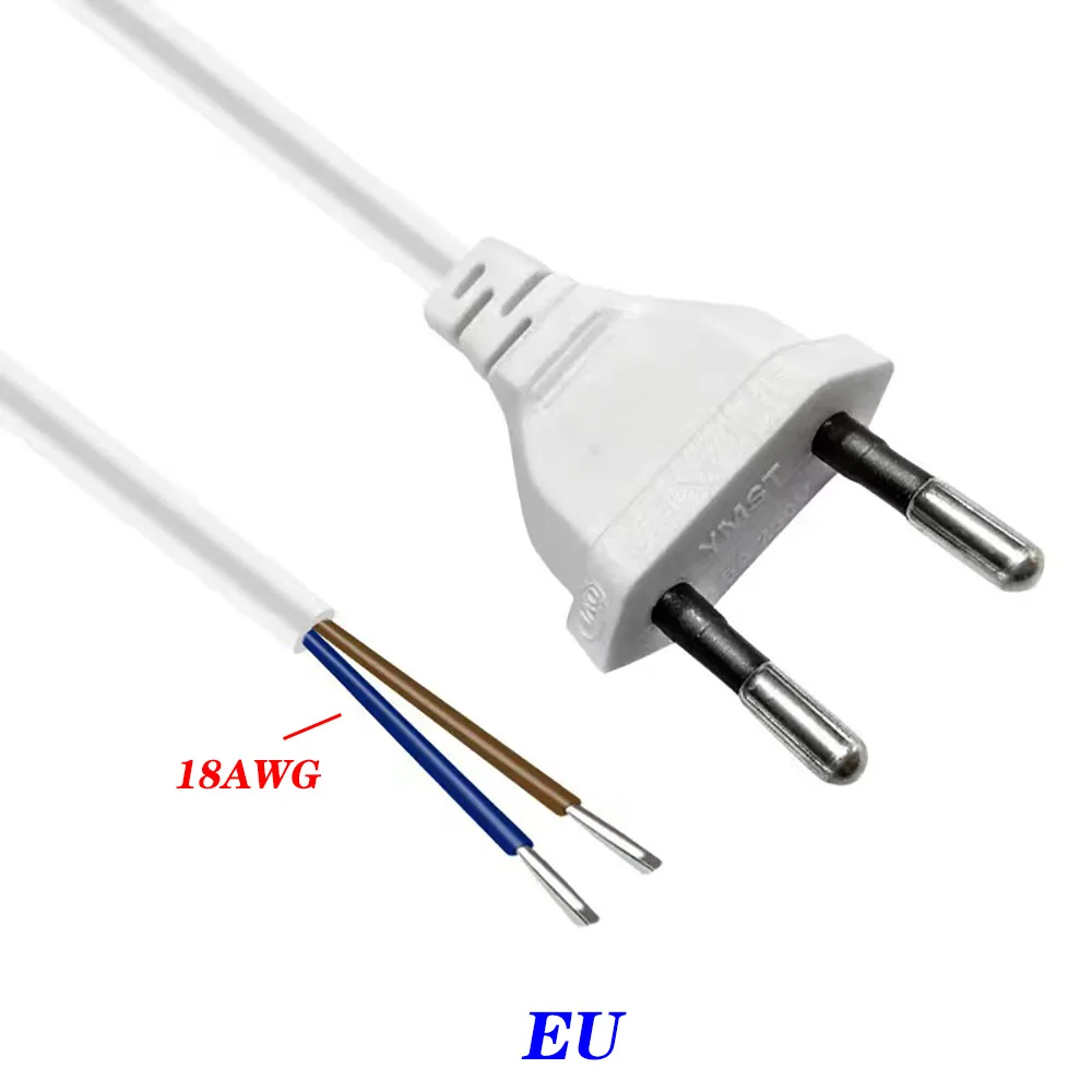 전기 선풍기 진공 식기 세척기용 전원 익스텐션 코드, EU 재배선 케이블 플러그, 1.8m 0.75 mm², 20 개