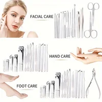 7/30pcs Manicure Set Nail Clipper toenail clippers pedicure tools, Suitable for Travel Manicure Kit Multifunction Nail Tools 2