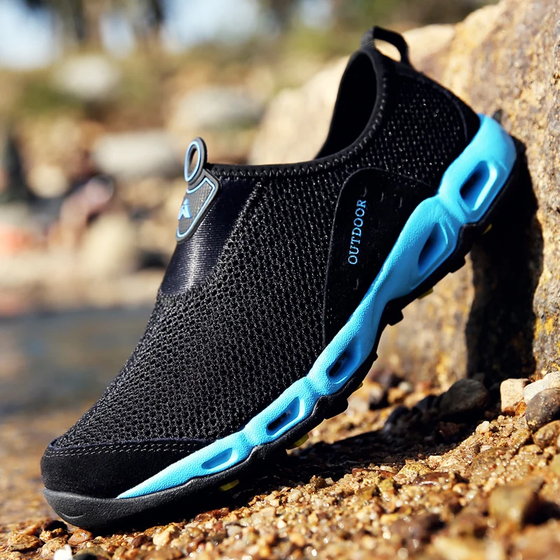 

New Men Wading Shoes Outdoor Breathable Beach Shoes Lightweight Quick-drying Water Sports Shoes Couple Hiking Sneakers for Women