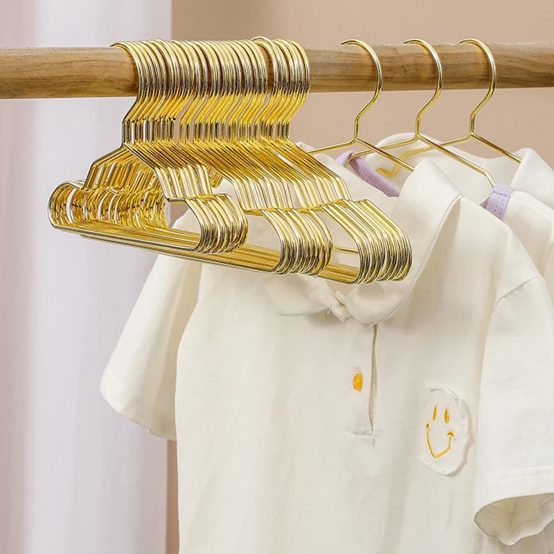 10 PCS Baby Hangers Drying Rack Strong Small Metal Wire Pet Hangers for