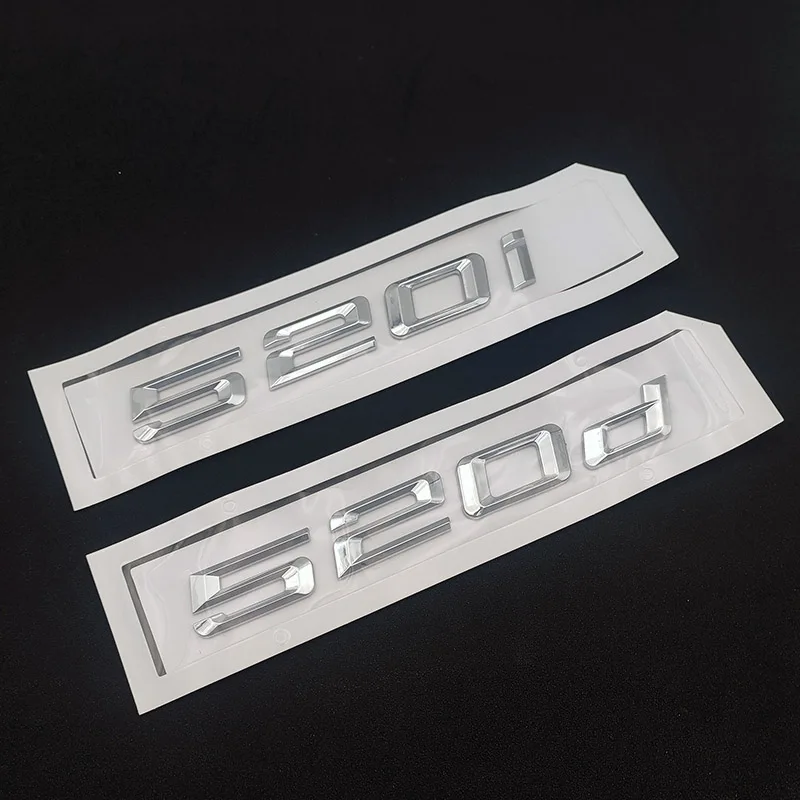 ABS 3D 자동차 편지 후면 트렁크 배지 데칼 For BMW 530i 530d 535i 520i 520d 535d E39 E60 F10 E61 엠블럼 로고 스티커 액세서리