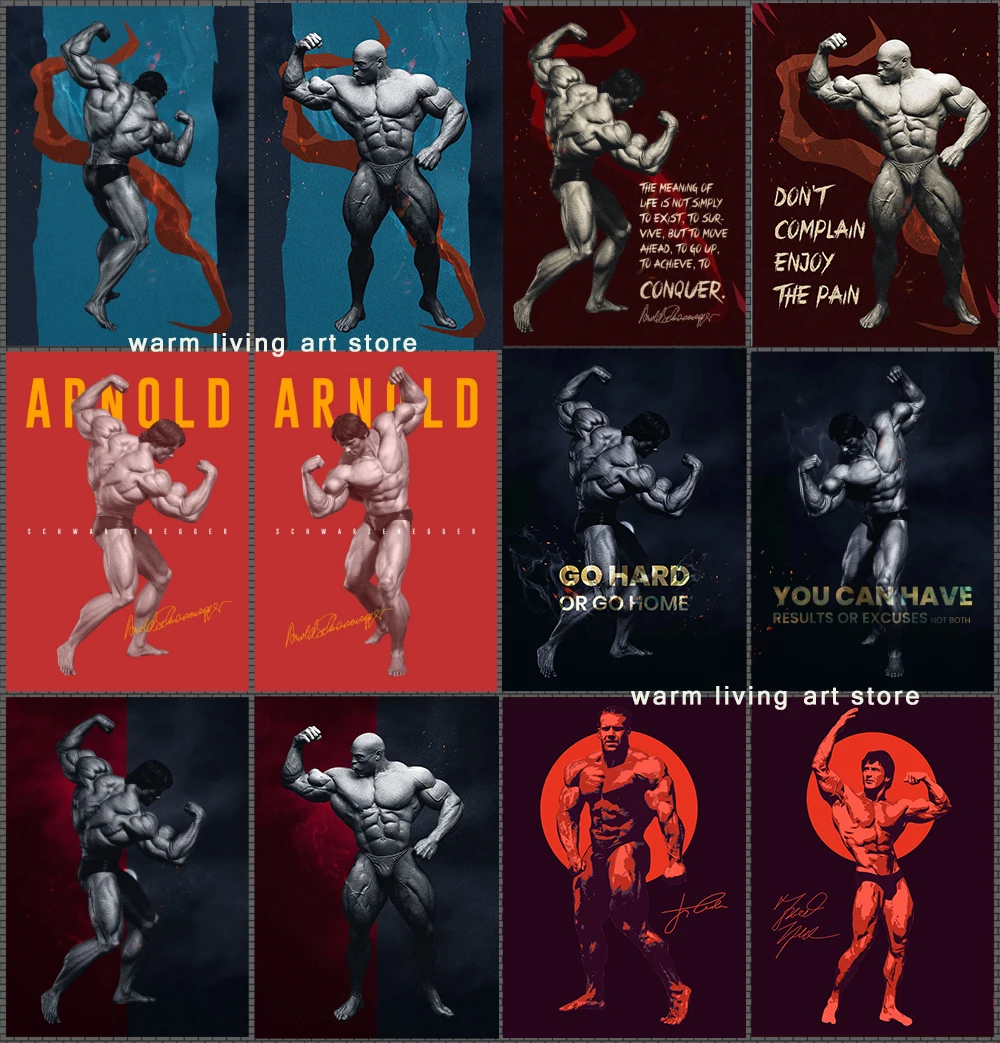 

Arnold Schwarzenegger Arnold Body Gym Print Art Canvas Poster For Living Room Decor Home Wall Picture
