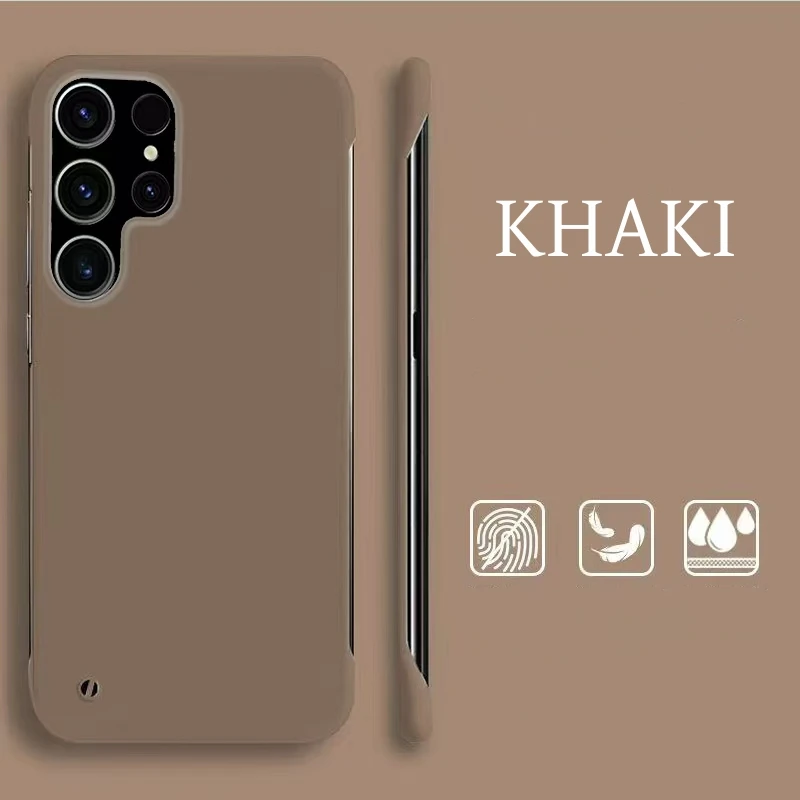 Ultra Slim Frameless Colorful Matte Hard Phone Case