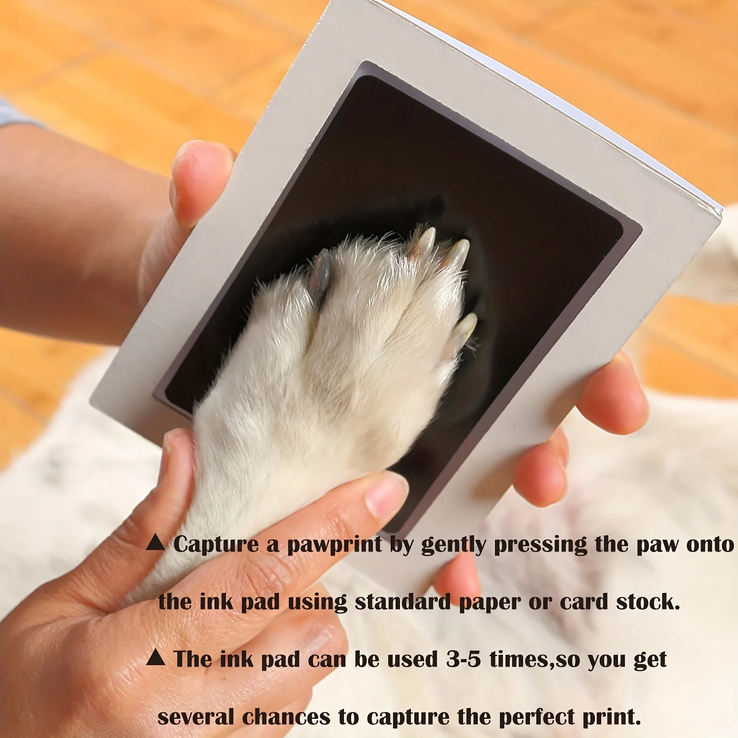 Hand and Footprint Clean Touch Inck Pad Pet Paw Print Stamp Simple Operation Baby-Safe Ink Pad