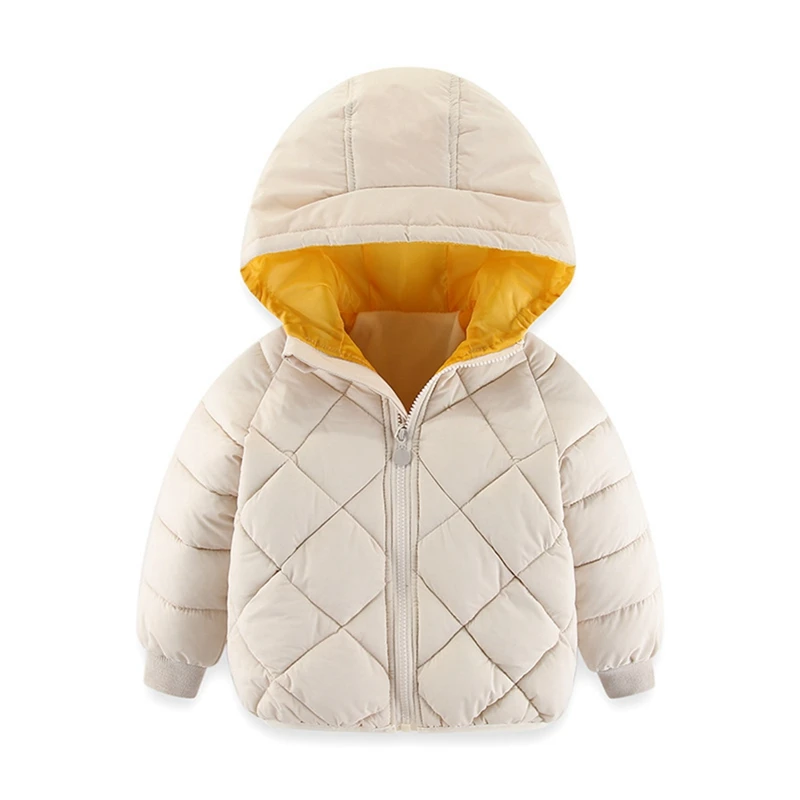

Childrens Winter Hooded Down Jacket Kids Boy Girls Thickened Warm Zipper Down Coat Toddler Baby Ski Outerwear Casual Parka