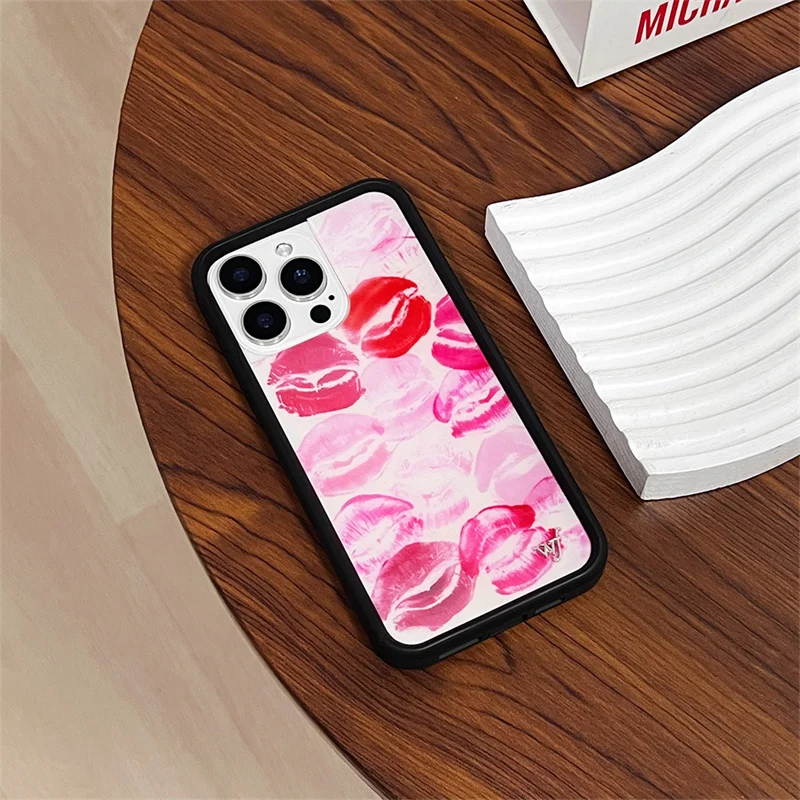 Wildflower Kensington Kiss Cherub Phone Case – Kitten, Little Angel, Devil, and Lamb Design Cover