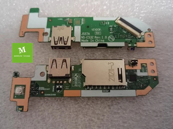Placa de Leitor de Cartão sd Usb para Laptop Lenovo Ideapad 15aba7 15ijl7 Ns-e532 5c50s25342