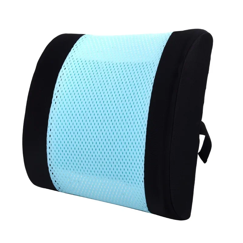 

Car Cushion Summer Gel Cushion Lumbar Support for Car Memory Foam Mesh Cover Removable Adjustable Straps Lumbar Support Pillow