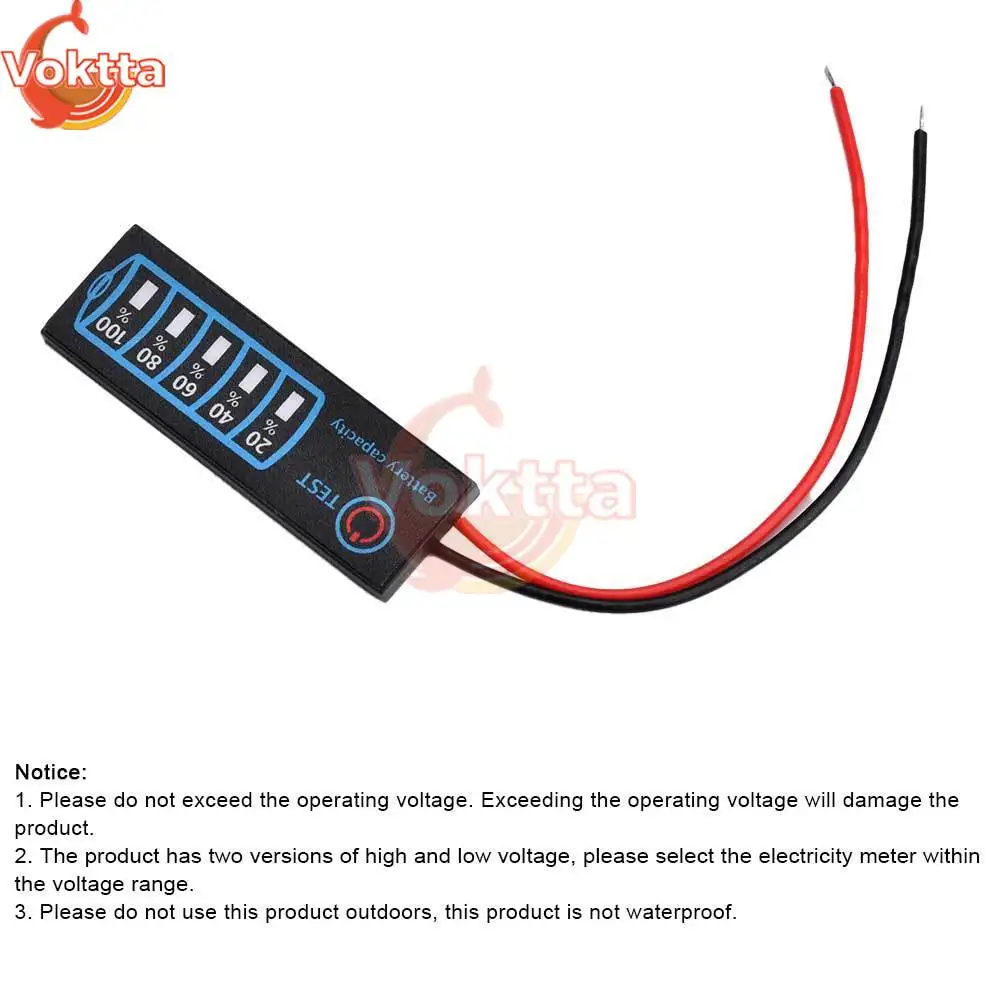 1S To 7S Battery Level Indicator Tester For 18650 Li-ion Lipo Packs (3.7V-29.4V)