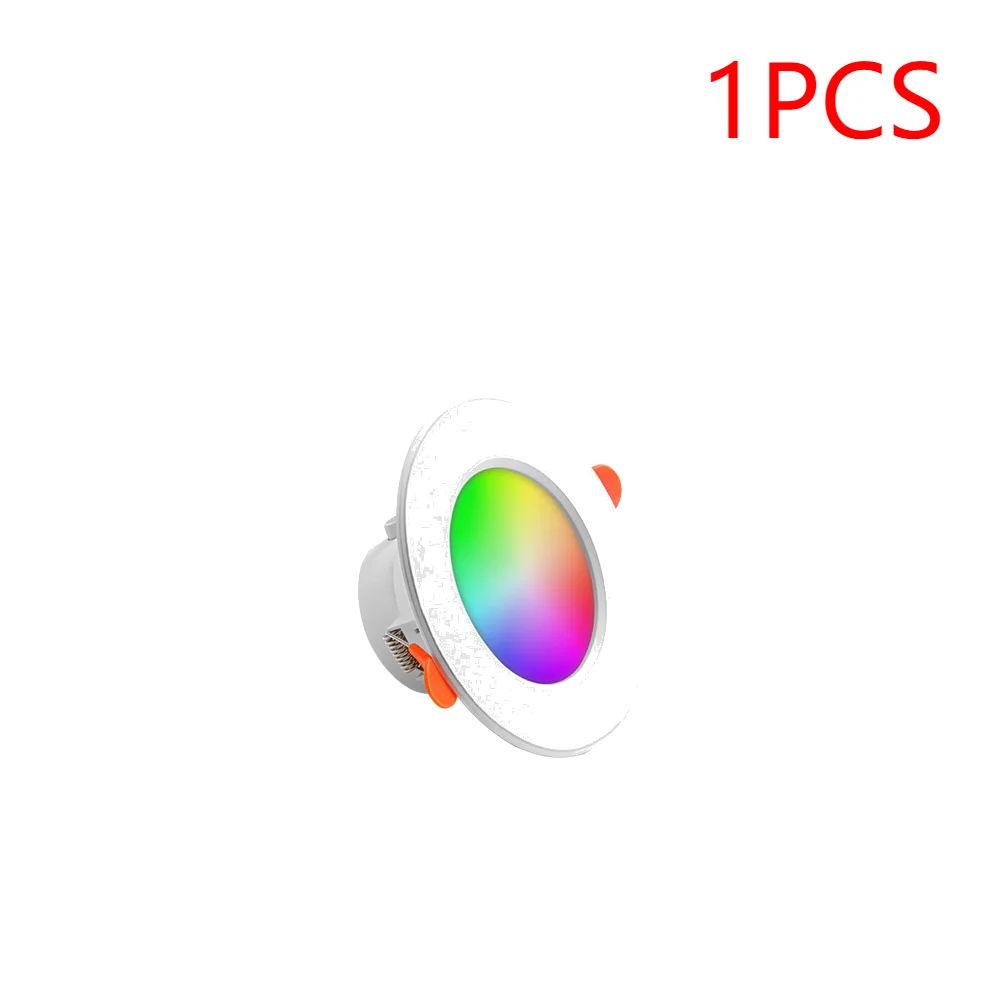 10W Smart LED Downlight Bluetooth Ceiling Light Remote Control RGB Color Changing Recessed Ceiling Lamp for Alexa Google Home