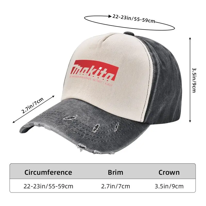 Custom Cotton Makitas Baseball Cap Sports Women Men's Adjustable Snapback Trucker Hat