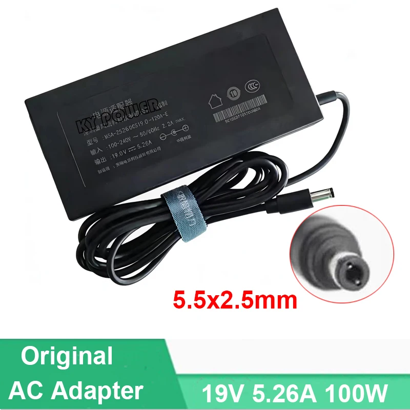 오리지널 MSA-Z5260CS19.0-120A-E AC 어댑터 19V 5.26A 100W ..