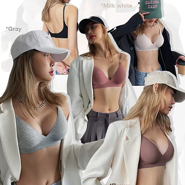 Finetoo Soft Seamless Bra Women A B Cup Push Up Underwear Women's Wireless Bras  Small Bust 6 Colors Female Adjustable Brassiere - Bras - AliExpress