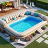 16ft-5m Large Family Party Outdoor Inflatable Sofa Pool Two in One Sofa & Pool Luxury Lounge Chair Swimming Pool for Kid Adults 1