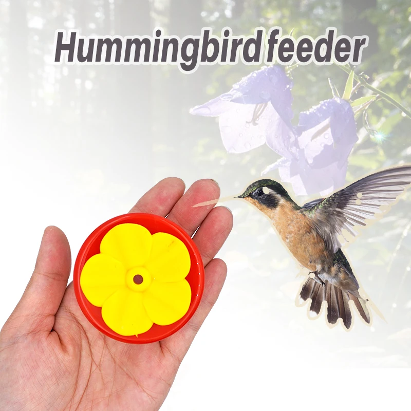 Bird Feeder Flower Hummingbird Ring Feeders For Outdoors Bird Feeders Garden Backyard Pet Bird Yard Water Drinking Supplies 1Pc