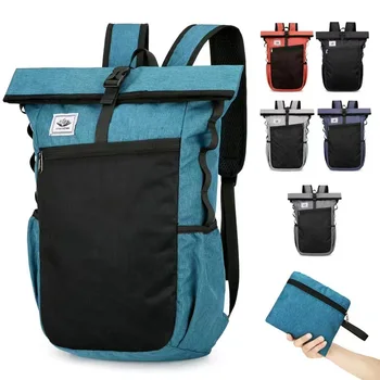 Zaino pieghevole da esterno Zaino da viaggio ultraleggero per escursionismo Zaino da campeggio impermeabile per il tempo libero per uomo Borsa sportiva da scuola per donna