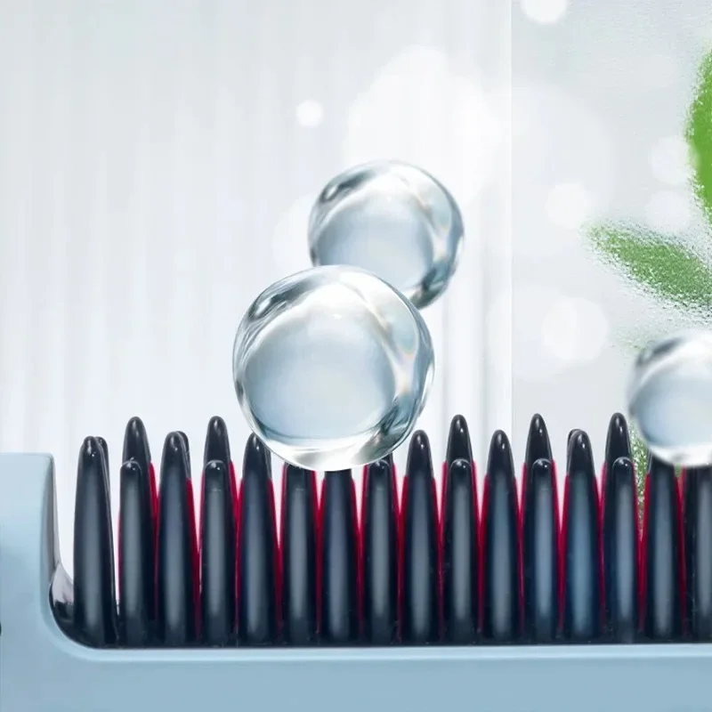 Hair Straightener Brush USB Rechargeable Cordless Negative Ions Hot Brush Electric Fluffy Curly Hair Styling Detangling Comb