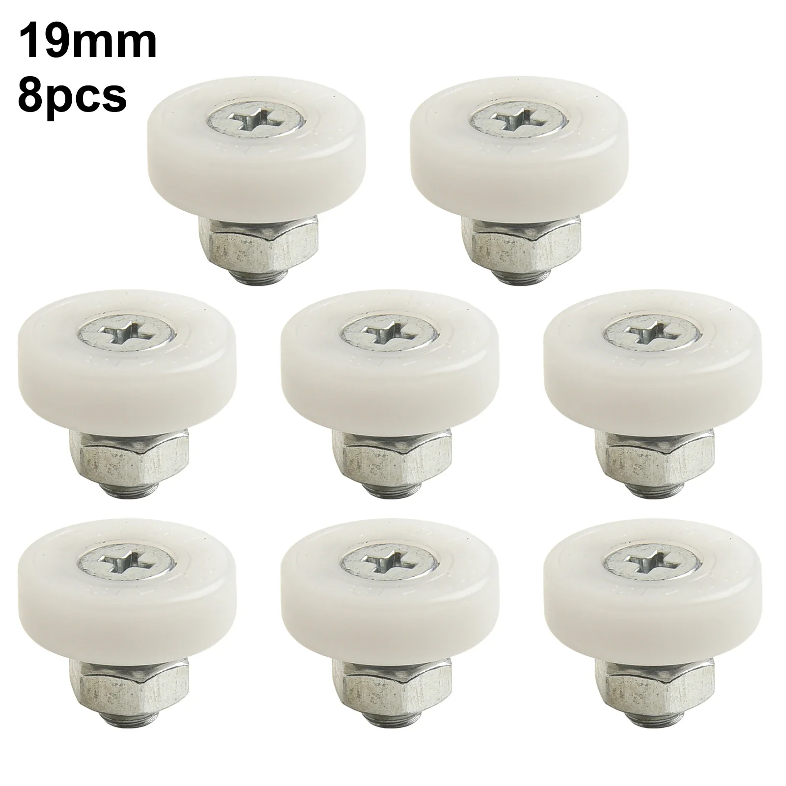 PATIKIL 22mm Drawer Rollers - 4 Pack, Nylon Pulley Wheels With M6 Threaded Rod For Cabinet & Furniture Drawers - View #12