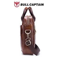 BULLCAPTAIN-Sac à Main en Cuir group pour Homme, Sacoche pour Bombes, Ordinateur Portable de 14 Pouces, Bureau, Affaires 6