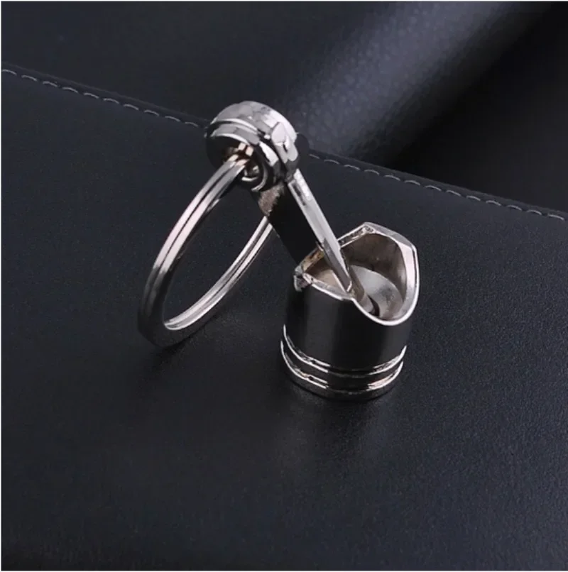 CarEnginePistonStyleKeychainKeyRingCreativeMetalKeyChaindecor