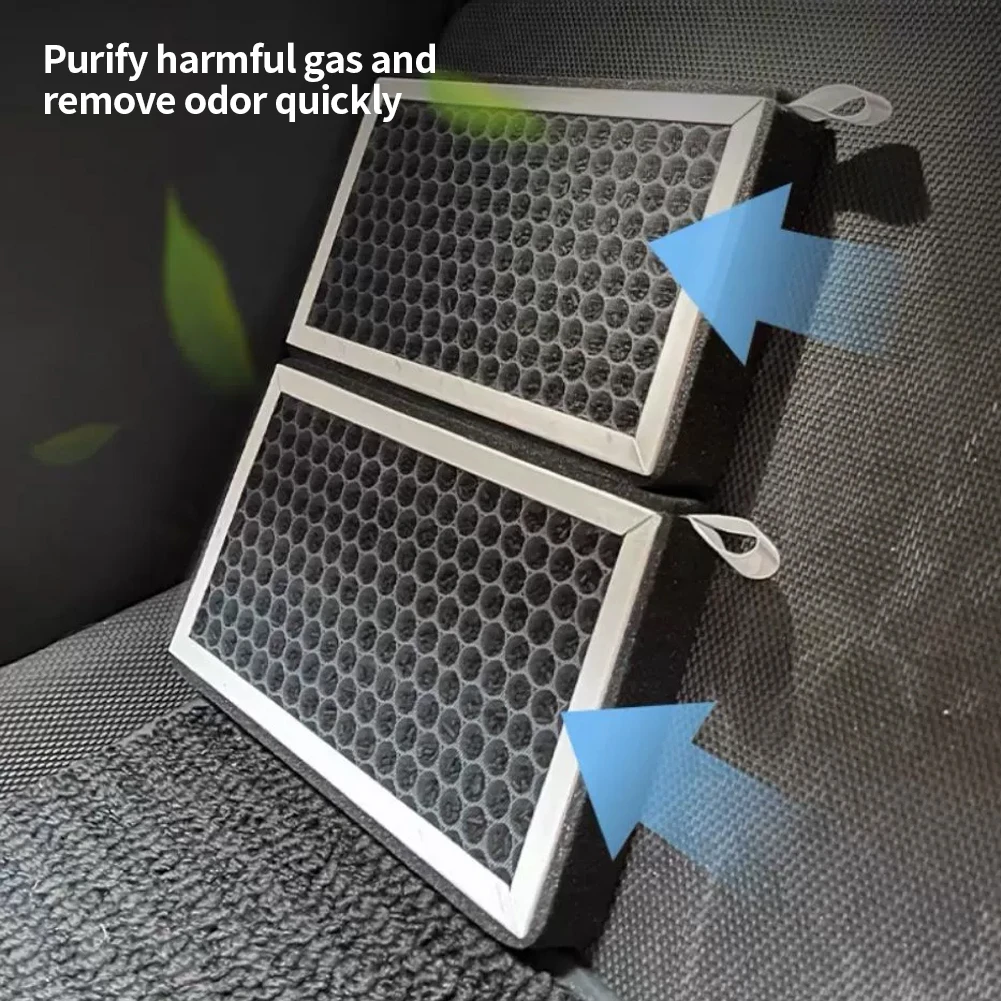 2 pezzi per Tesla Model 3 Model Y 2023 HEPA filtro aria condizionata per auto a carbone attivo sostituzione dell'elemento filtrante - Image 3